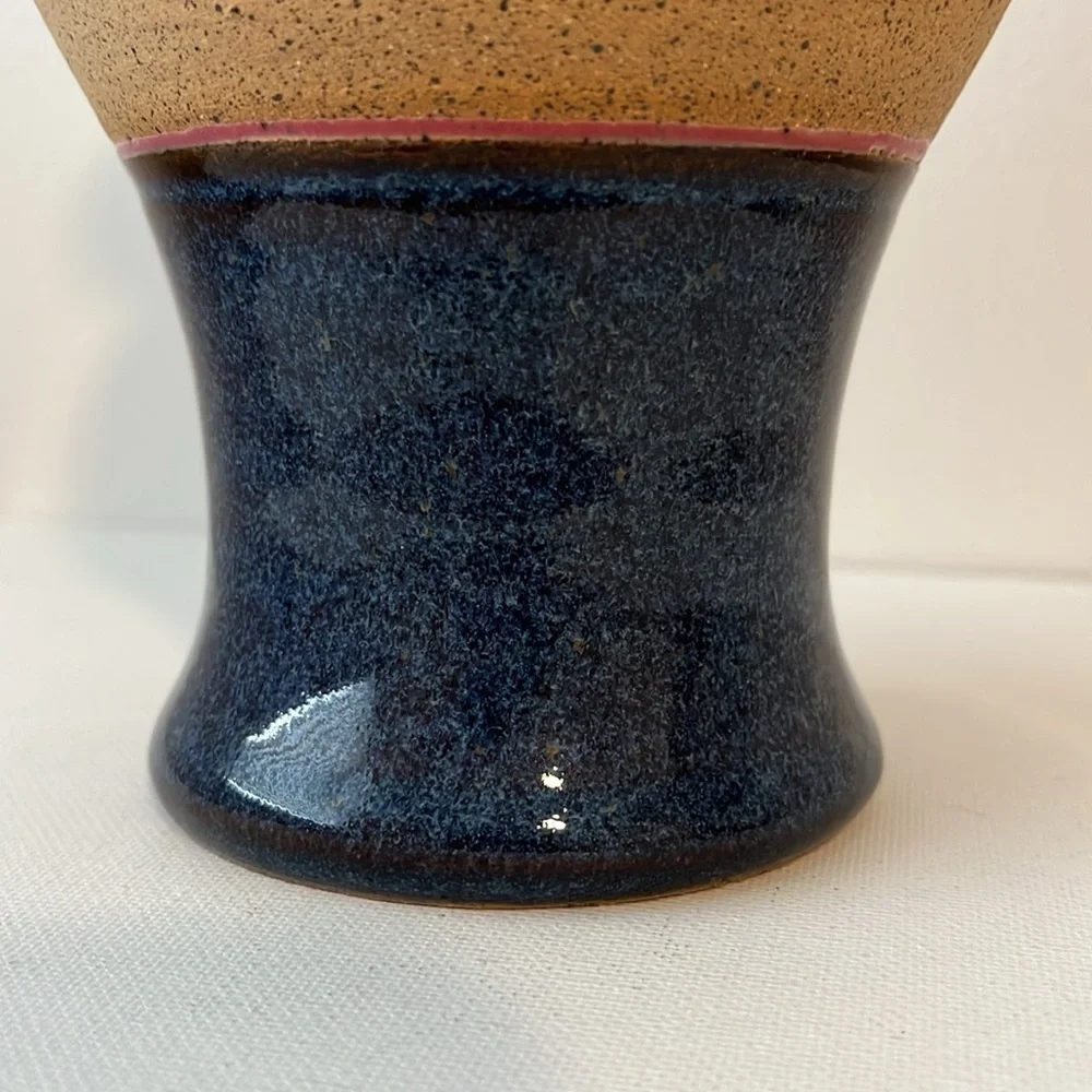 VINTAGE JASON PARSLEY STUDIO POTTERY STONEWARE CERAMIC VASE DECOR